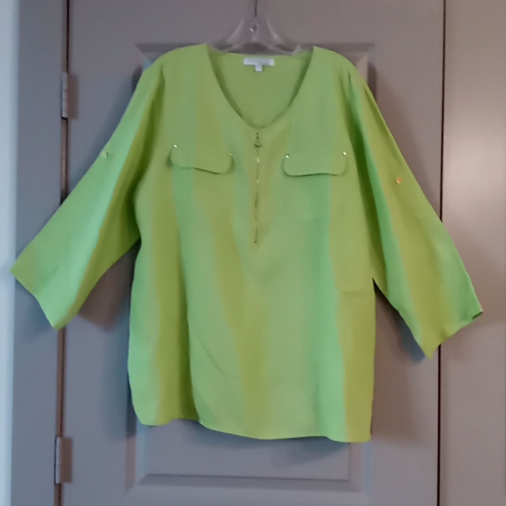 Linen Blouse Ellen Tracy  XXL